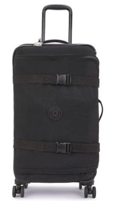 Kipling Spontaneous M Equipaje con Ruedas Medianas, Vertical, Black Noir (Negro)