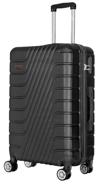 ARTREE Maletas de Viaje Grandes，Maleta de ABS 75 x 50 x 32 cm，Trolley Rígido Ligero Maletas de Viaje con 4 Ruedas Dobles Giratorias 360º y Candado TSA,Maleta Grande-Negro