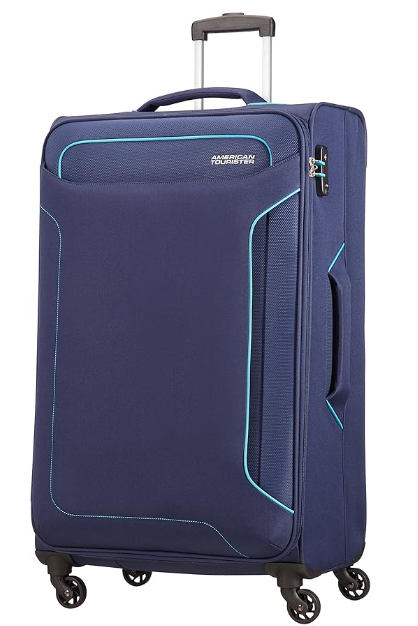 American Tourister Holiday Heat - Spinner Maleta, con candado tsa, 79.5 cm, 108 l, Azul (Navy)