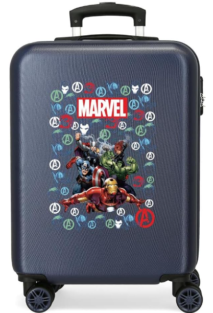 Marvel Avengers Team, Equipaje Para Niños, Marino, 38x55x20 Cms
