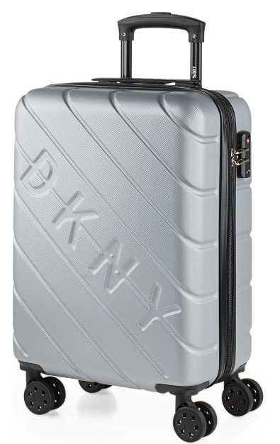 DKNY - Maleta Cabina. Maletas de Viaje Cabina 55x40x20. Maleta de Cabina. Trolley Cabina. Maletas de Cabina, Plata
