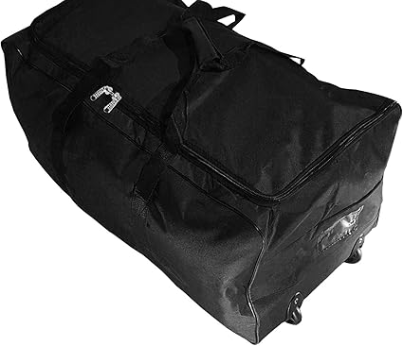 Bolsa de Viaje Deportes Maleta Trolley Grande 140L con Ruedas. Talla XXL. Negro
