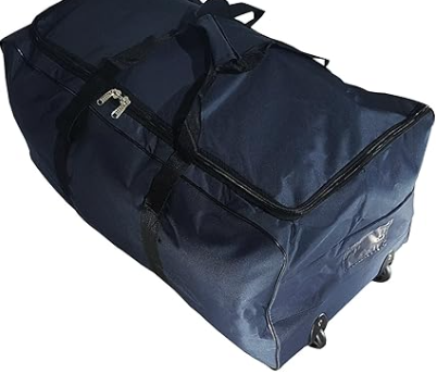 Bolsa de Viaje Deportes Maleta Trolley Grande 140L con Ruedas. Talla XXL Azul
