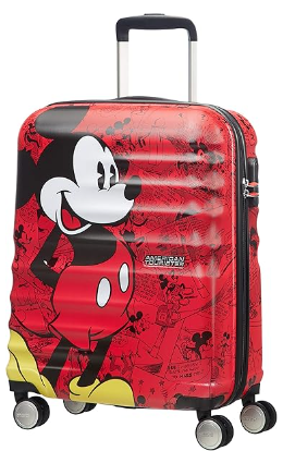 American Tourister Wavebreaker Disney - Spinner S, Equipaje para Niños, 55 cm, 36 L, Multicolore (rojo de Mickey Comics)
