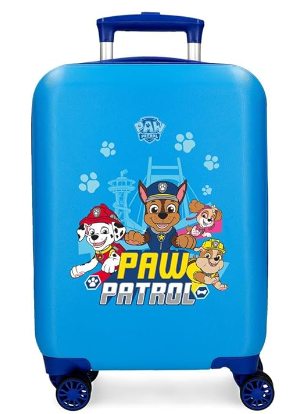 Patrulla Canina Paw Patrol Always Heroic Maleta de Cabina Azul 33x50x20 cms Rígida ABS Cierre de combinación Lateral 28,4L 2 kgs 4 Ruedas Dobles Equipaje Mano
