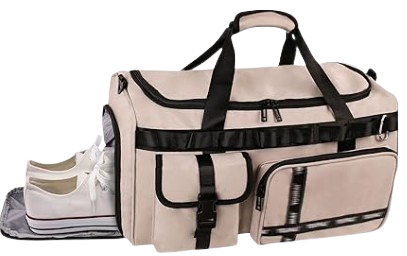 Sporttasche Damen Reisetasche Damen groß Sporttasche mit Schuhfach&Nassfach Damen Herren Gym Bag Travel Bag Schwimmtasche Übernachtung Weekender Weekender, gris, Bolsa de deporte para mujer, bolsa de